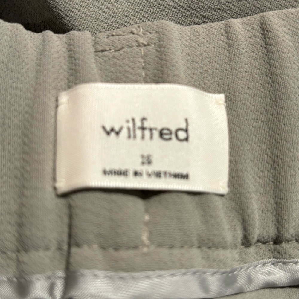 WILFRED Sz 14 Cuffed Tapered Leg Front Pleats Zipper Belt Loops Trousers - Picture 8 of 10